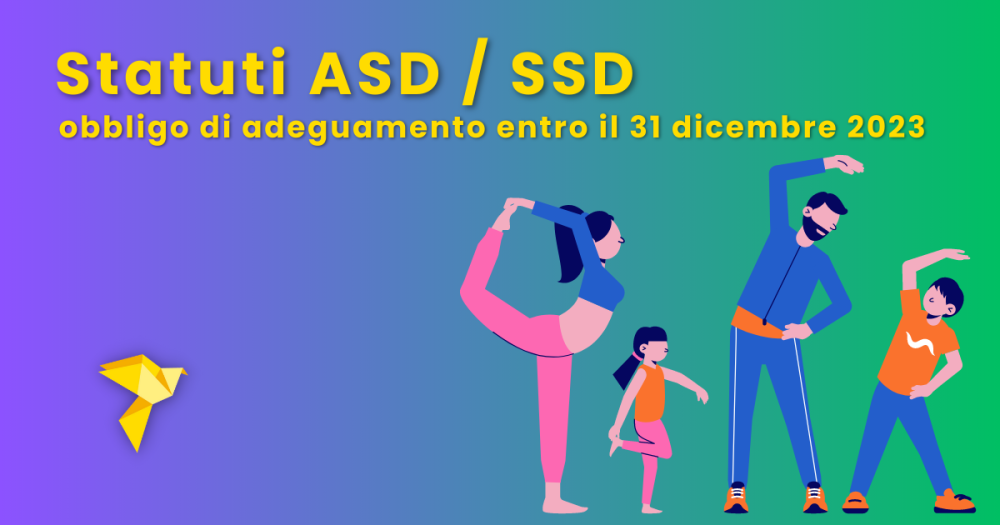 Pronto il nuovo modello di Statuto per le Asd da adottare entro il 31 dicembre